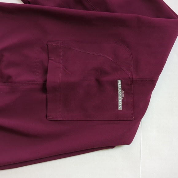 Barko Skechers Uniform Medical Pants S Burgundy Red Purple - Picture 15 of 16